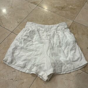 Linen white Abercrombie shorts